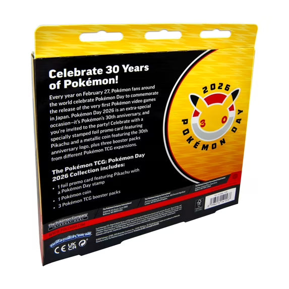 Pokémon TCG: Pokémon Day Collection Box (Pikachu) – Factory Sealed