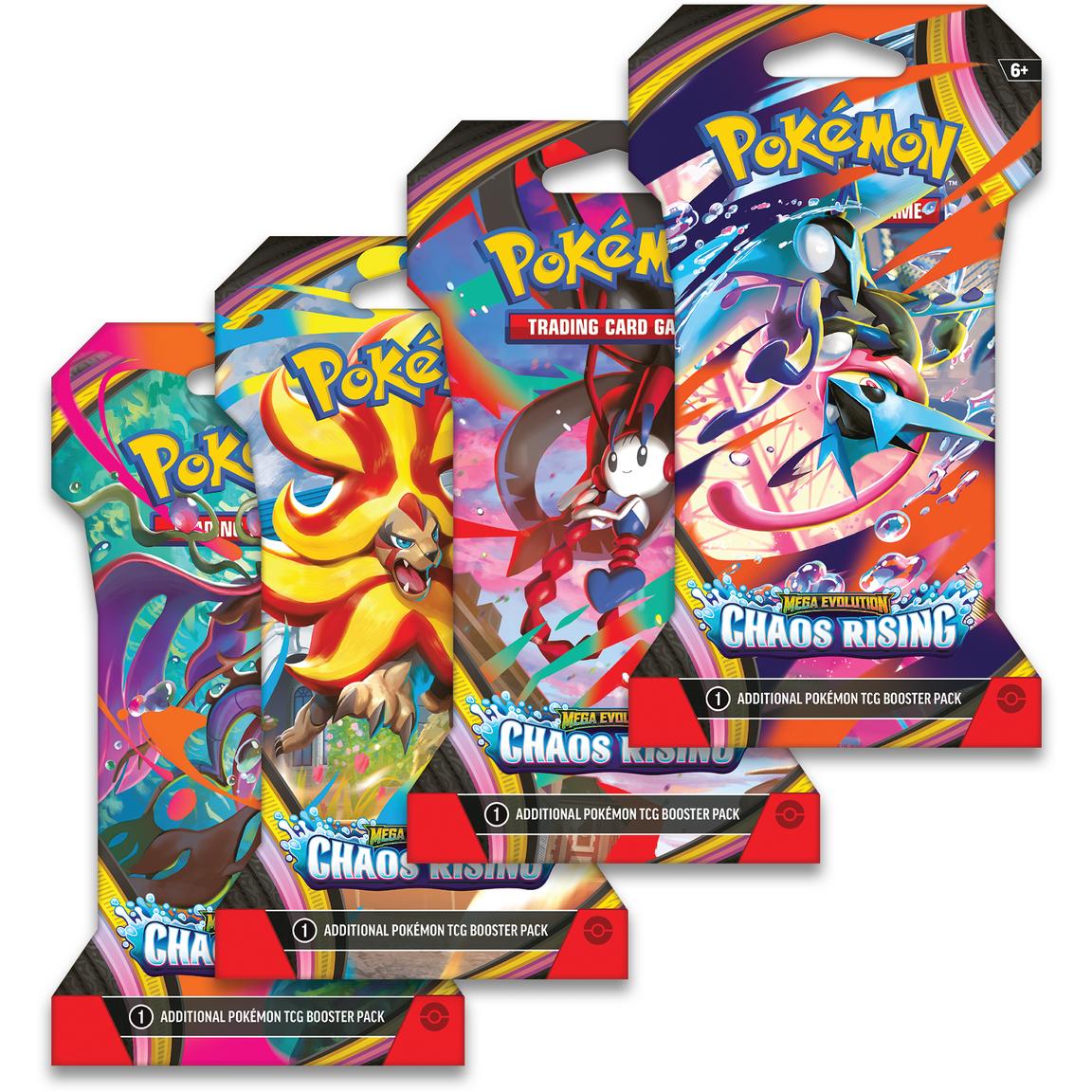 Pokémon TCG: Mega Evolution—Chaos Rising Sleeved Booster Pack (Factory Sealed)