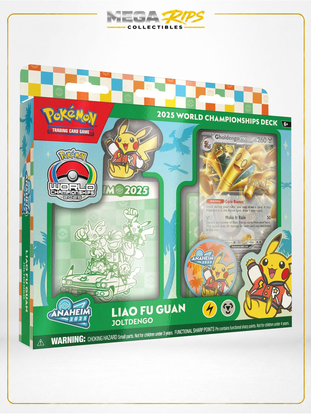 Pokémon TCG 2025 World Championships Deck Liao Fu Guan Gholdengo ex (Factory Sealed)
