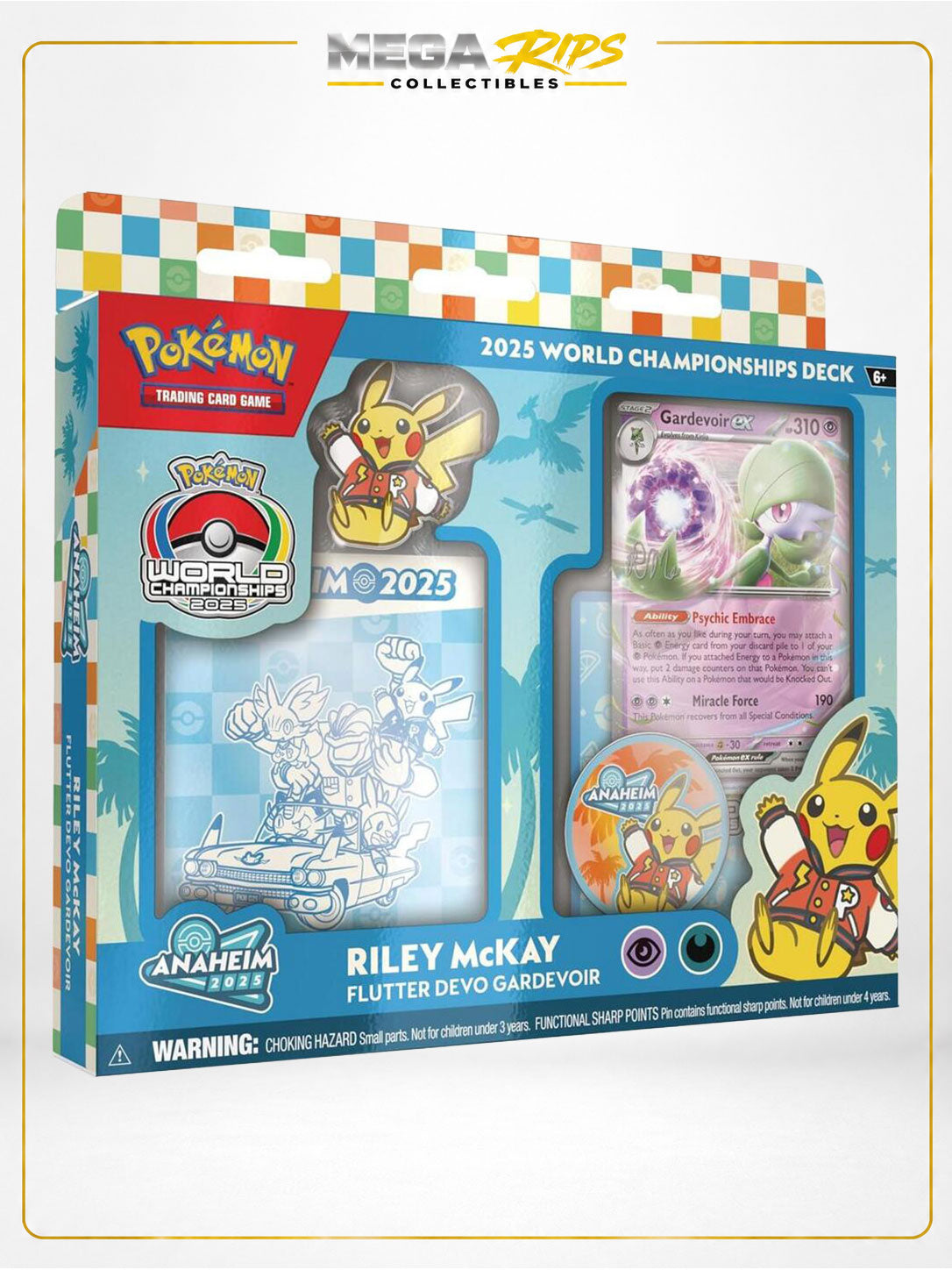 Pokémon TCG: 2025 World Championships Deck – Riley McKay "Flutter Devo Gardevoir" (Factory Sealed)