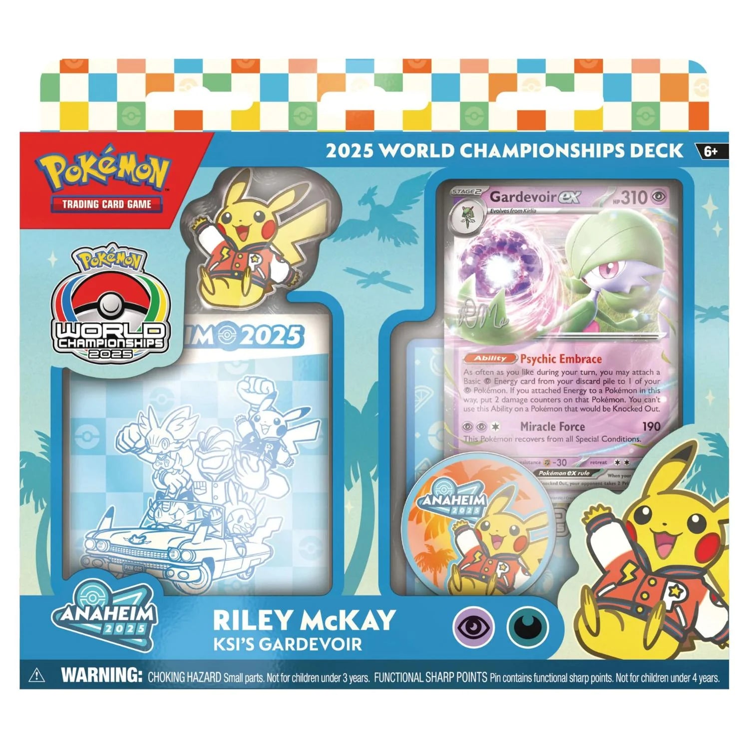 Pokémon TCG: 2025 World Championships Deck – Riley McKay "Flutter Devo Gardevoir" (Factory Sealed)