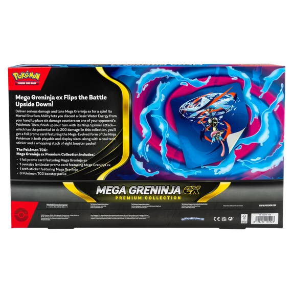 Pokémon TCG Mega Greninja ex Premium Collection – (Factory Sealed)