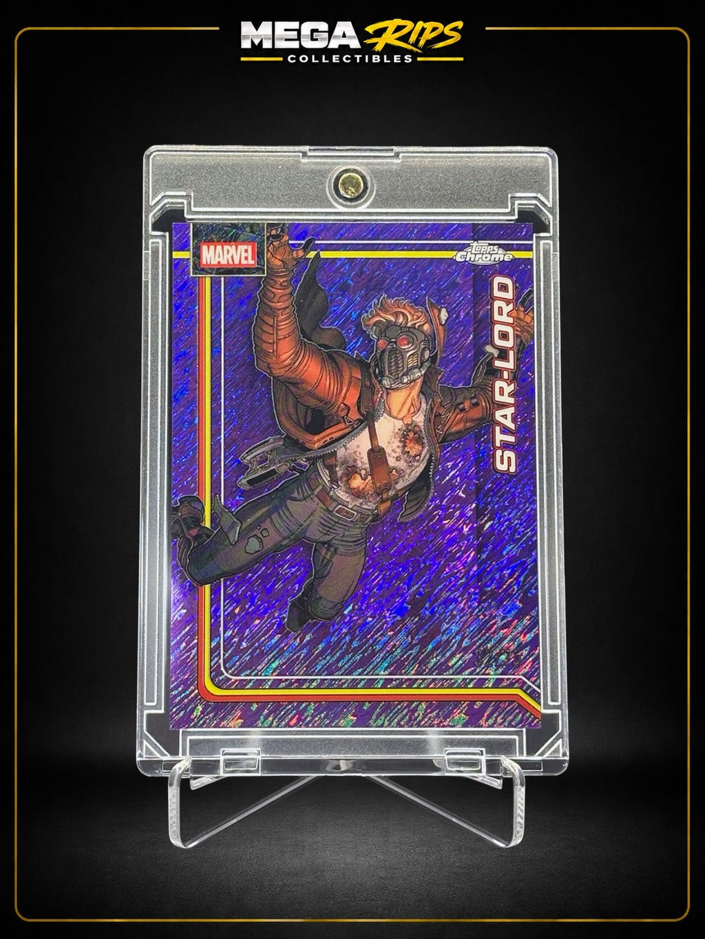 2026 Topps Chrome Marvel Star-Lord #168 Purple Speckle #32/75 SP