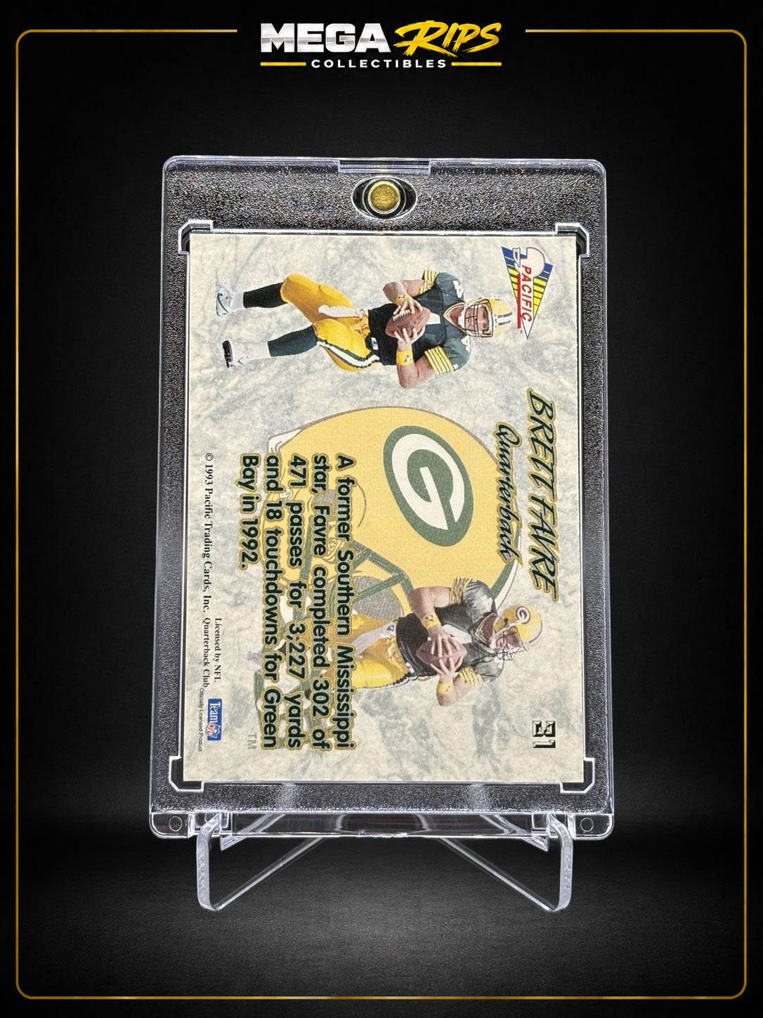 Brett Favre 1993 Pacific Prism Football Card – Green Bay Packers