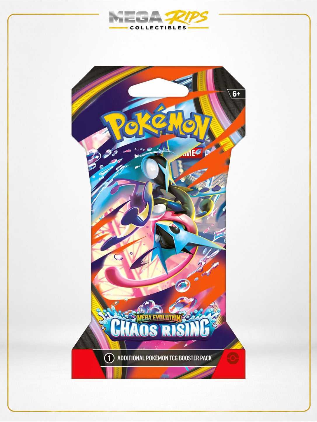 Pokémon TCG: Mega Evolution—Chaos Rising Sleeved Booster Pack (Factory Sealed)
