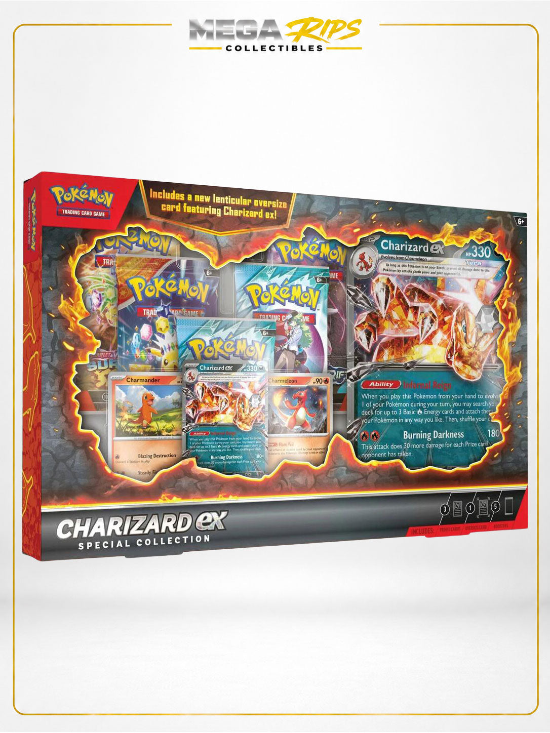 Pokémon TCG Charizard ex Special Collection Box 5 Packs Promo (Factory Sealed)