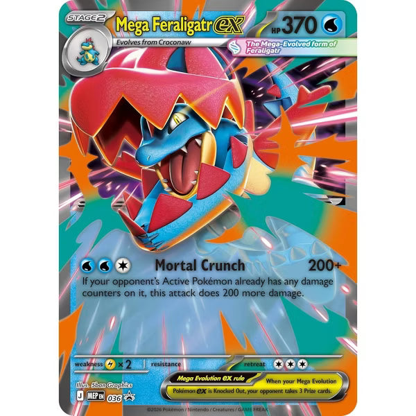 Pokemon TCG Ascended Heroes Mega Feraligatr ex Box (Factory Sealed)