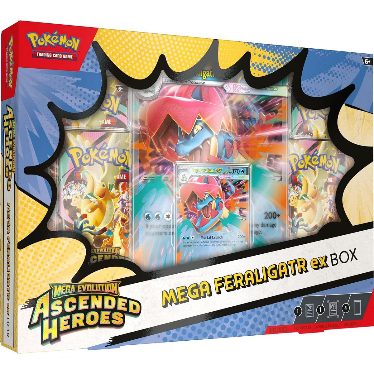 Pokemon TCG Ascended Heroes Mega Feraligatr ex Box (Factory Sealed)