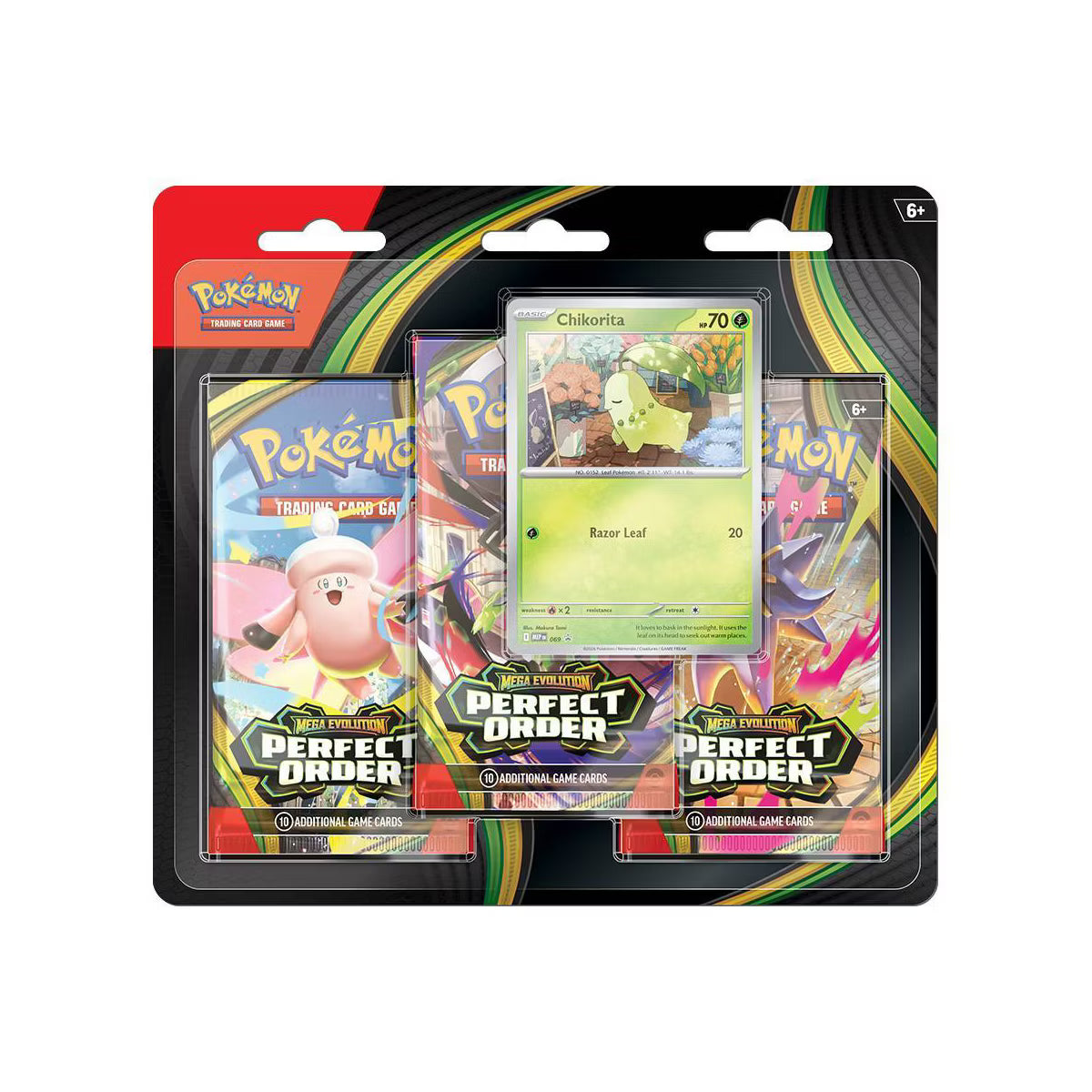 Pokémon TCG: Mega Evolution—Perfect Order 3-Pack Blister (Factory Sealed)