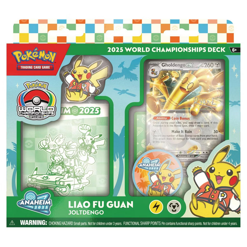 Pokémon TCG 2025 World Championships Deck Liao Fu Guan Gholdengo ex (Factory Sealed)