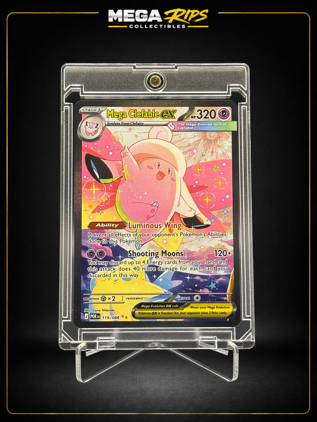 Mega Clefable ex 119/088 Special Illustration Rare – Mega Evolution