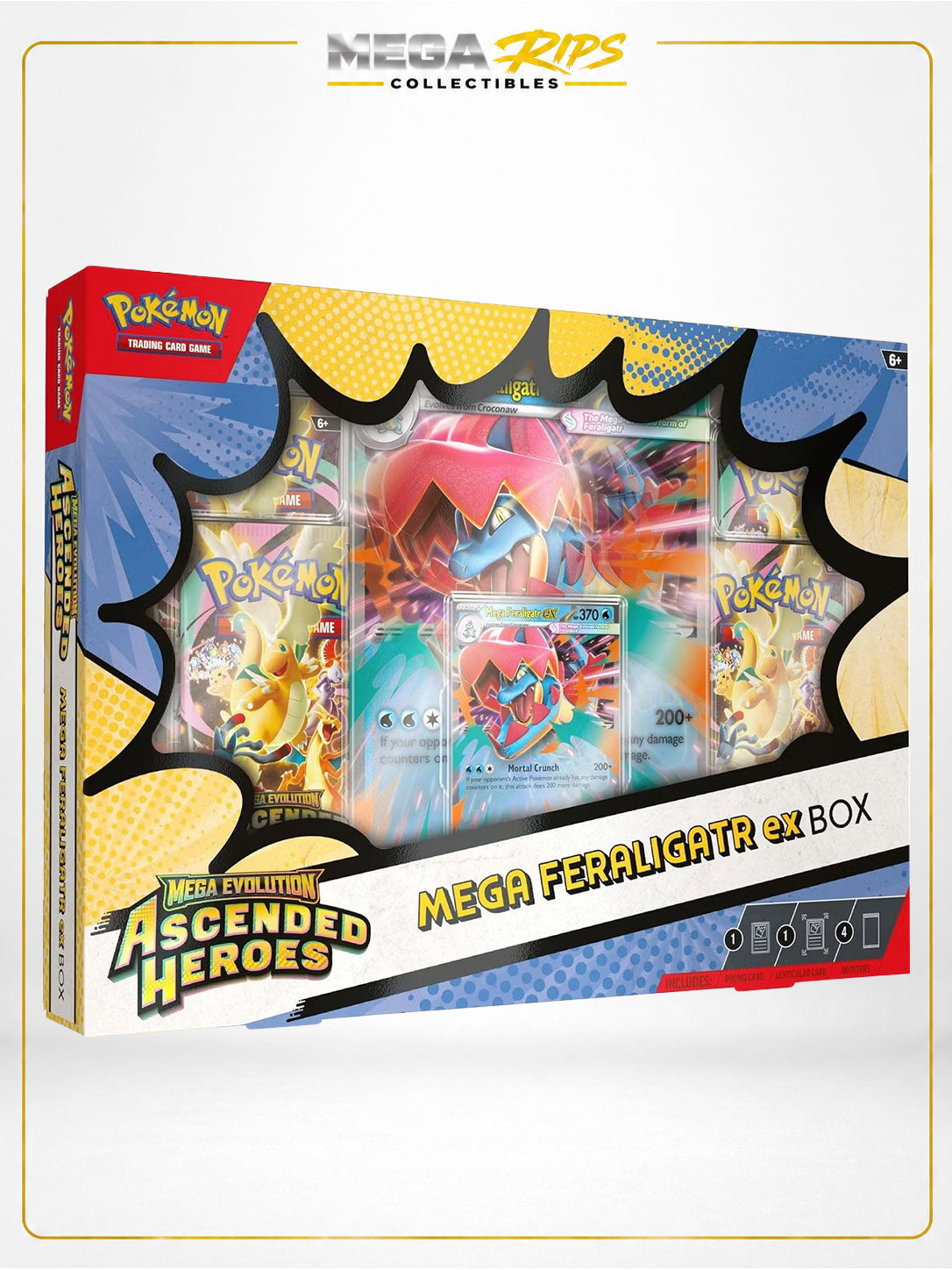 Pokemon TCG Ascended Heroes Mega Feraligatr ex Box (Factory Sealed)