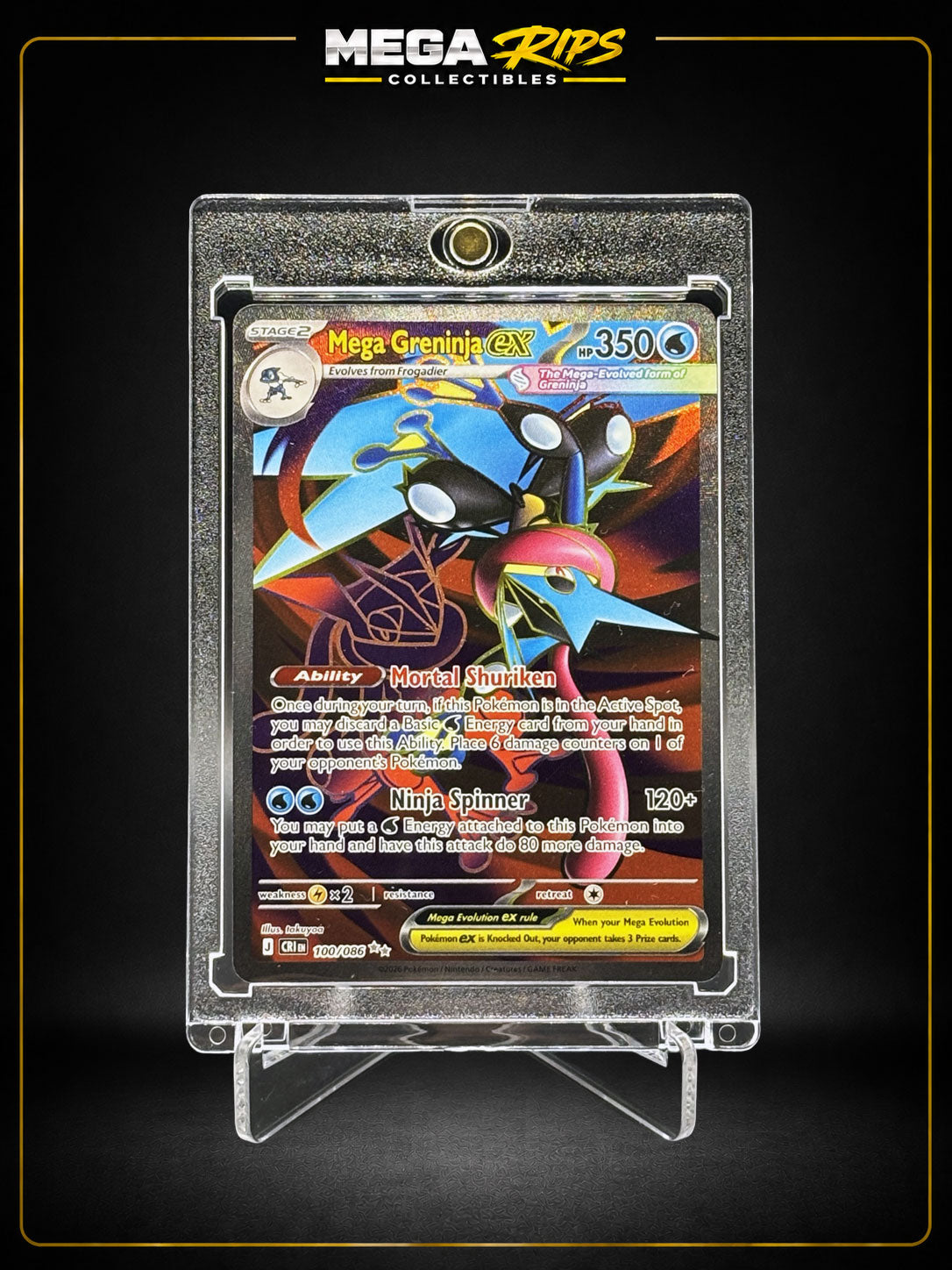 Mega Greninja ex 100/086 – Full Art Ultra Rare