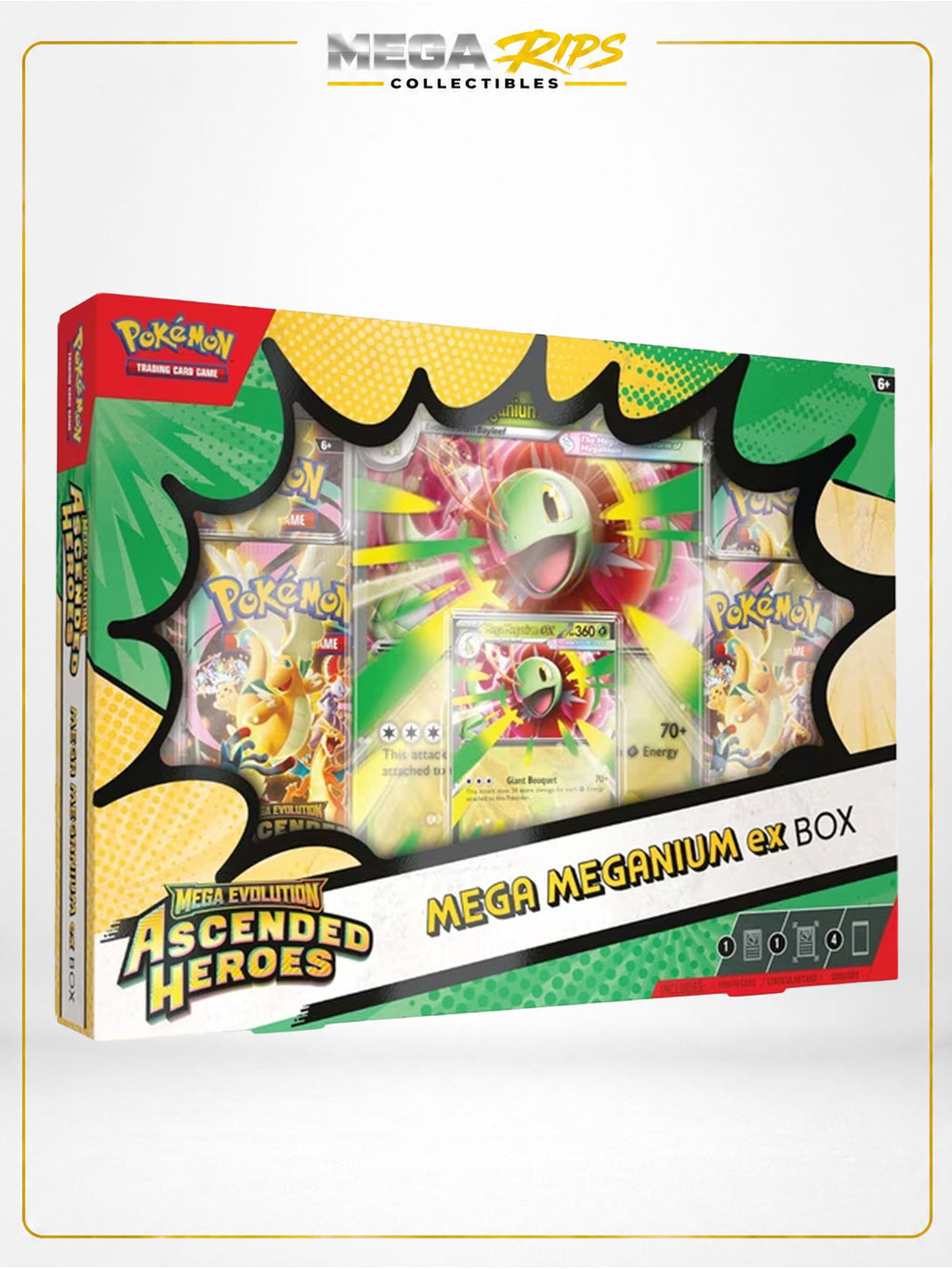 Pokémon TCG: Mega Evolution—Ascended Heroes Mega Meganium ex Box (Factory Sealed)