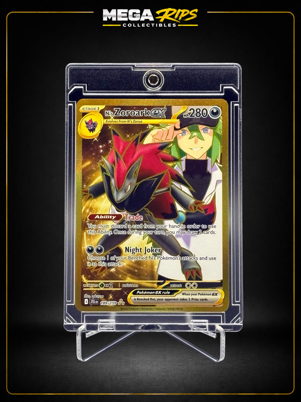 N's Zoroark ex Gold Rare 189/159 – Journey Together