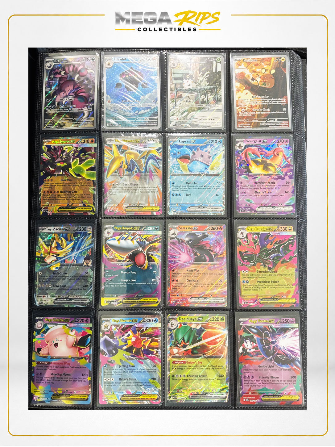 Mega Rips Curated Pokémon Binder Collection #001 – Ocean Blue Edition