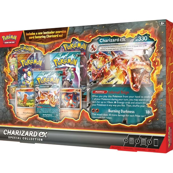 Pokémon TCG Charizard ex Special Collection Box 5 Packs Promo (Factory Sealed)