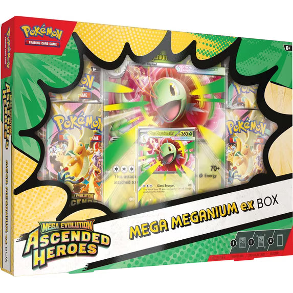 Pokémon TCG: Mega Evolution—Ascended Heroes Mega Meganium ex Box (Factory Sealed)