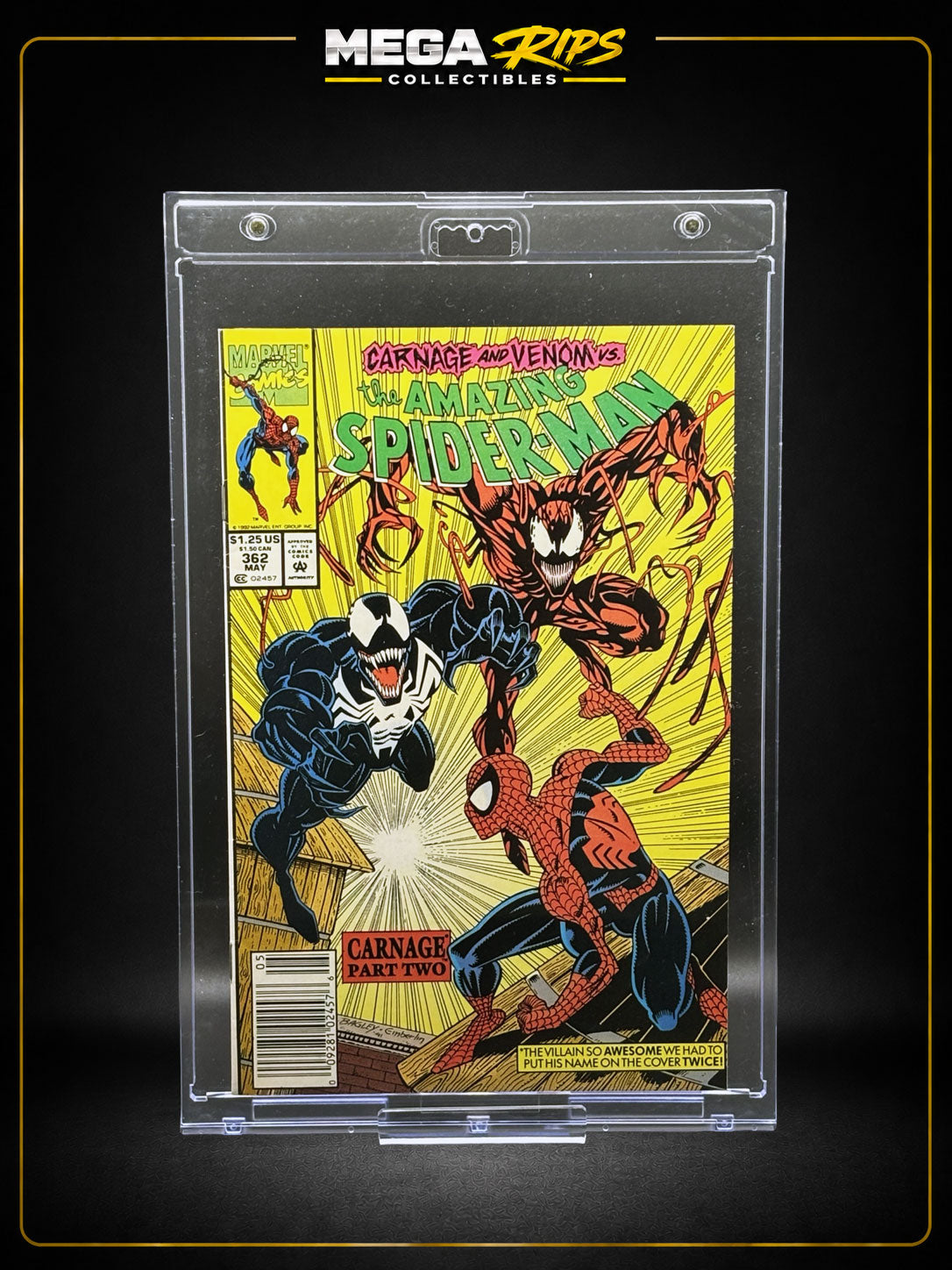 The Amazing Spider-Man #362 Newsstand Edition (1992) Carnage Part Two | Marvel Comics