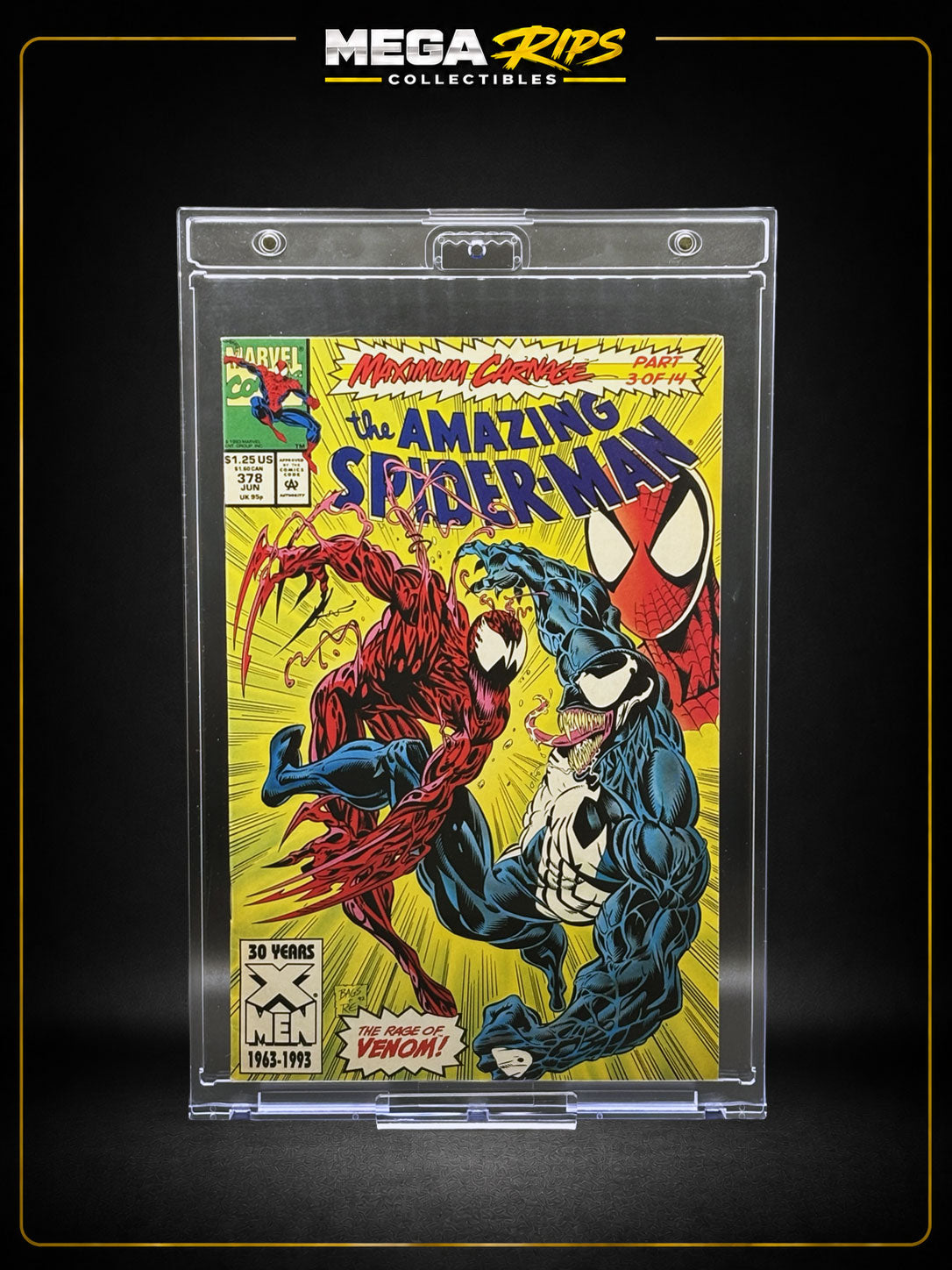 The Amazing Spider-Man #378 (1993) Newsstand Edition | Maximum Carnage Part 3 | Venom vs Carnage Cover | Marvel Comics