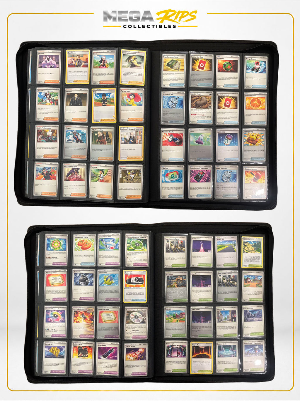 Mega Rips Curated Pokémon Binder Collection #002 – Sunburst Yellow Edition