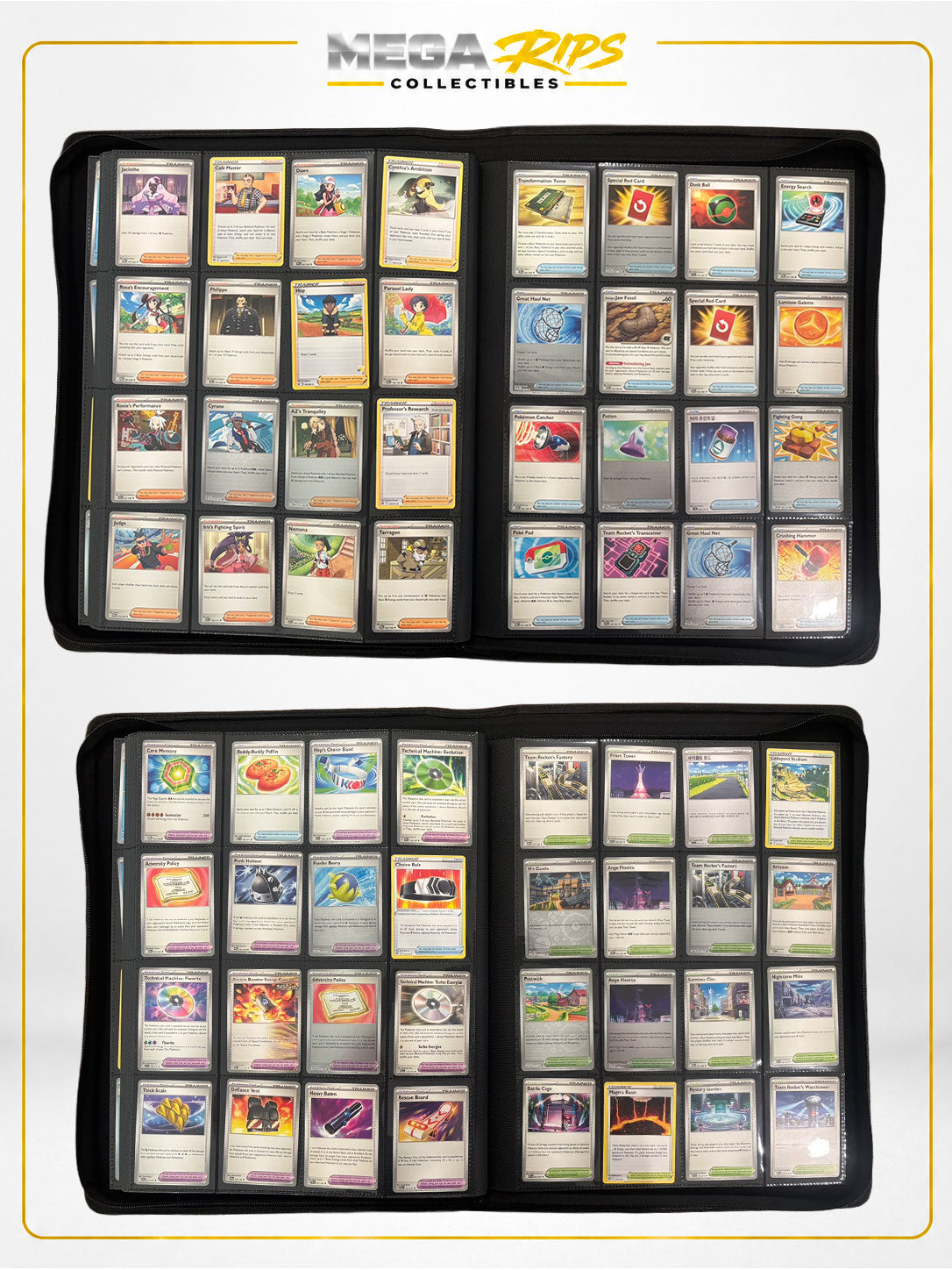 Mega Rips Curated Pokémon Binder Collection #002 – Sunburst Yellow Edition