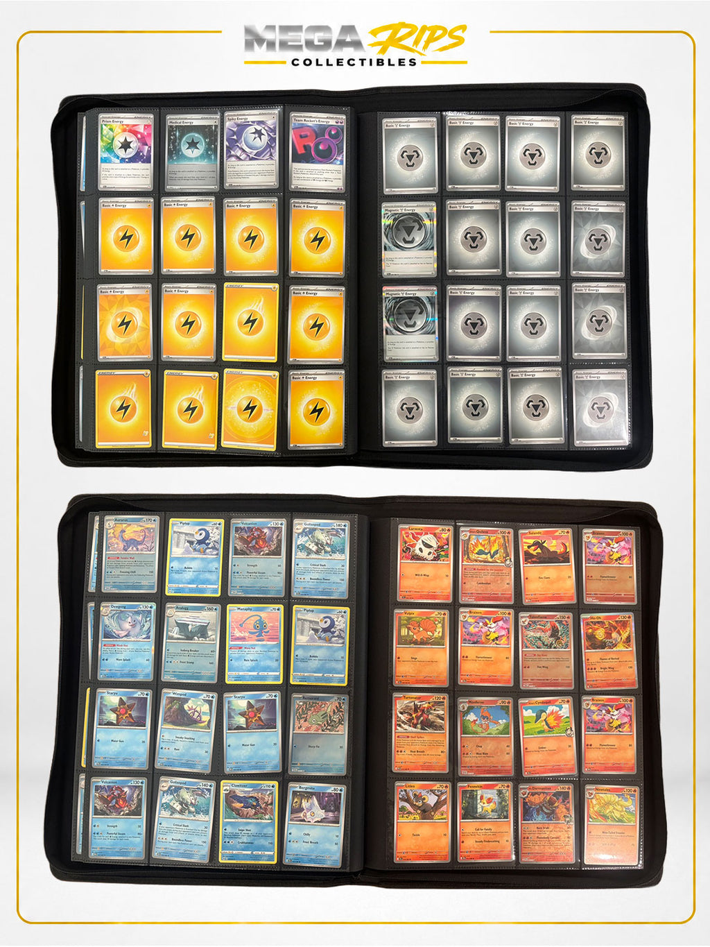 Mega Rips Curated Pokémon Binder Collection #002 – Sunburst Yellow Edition