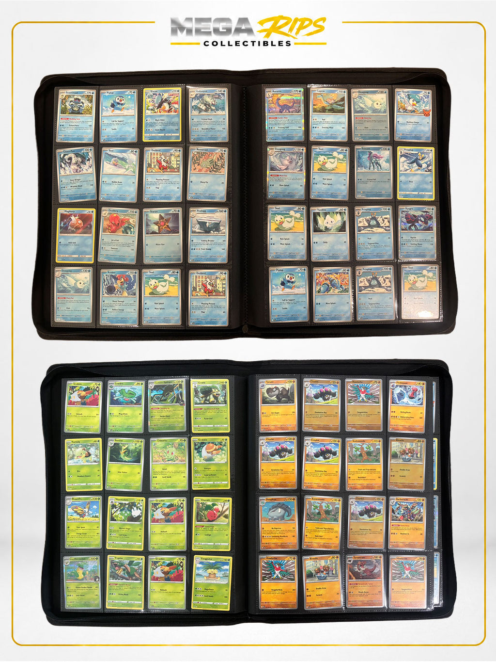 Mega Rips Curated Pokémon Binder Collection #002 – Sunburst Yellow Edition