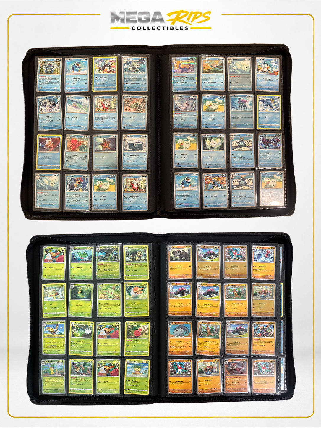 Mega Rips Curated Pokémon Binder Collection #002 – Sunburst Yellow Edition