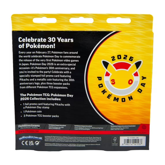 Pokémon TCG: Pokémon Day Collection Box (Pikachu) – Factory Sealed