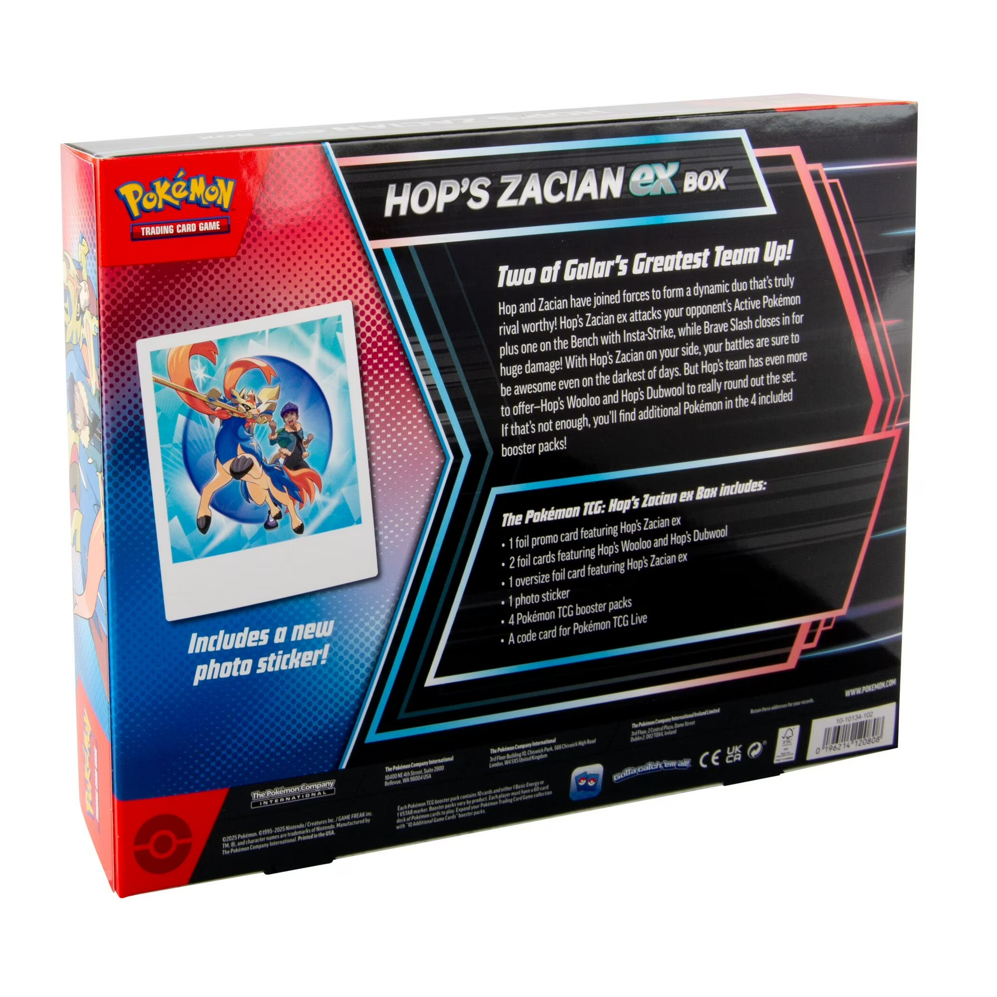 Pokemon TCG Hop's Zacian ex Box (Factory Sealed)