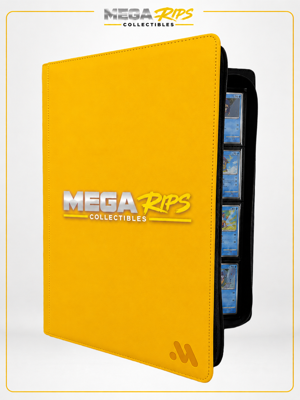 Mega Rips Curated Pokémon Binder Collection #002 – Sunburst Yellow Edition